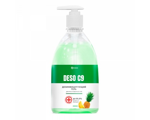 Дезинфицирующее средство на основе изопропилового спирта DESO C9 гель (ананас) (флакон 500 мл)